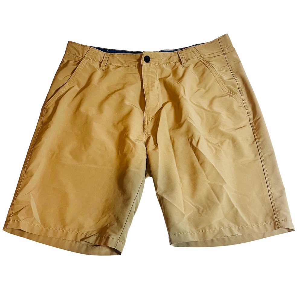Denali Mens Khaki‎ Performance Shorts Tan Quick Dry Hiking Golf Size 36